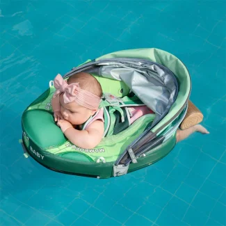 Zeleni Mambobaby šlauf za bebe sa tendom u obliku jet skija krokodil