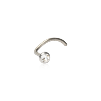 Pirsing za nos Bezel kristalni 3mm