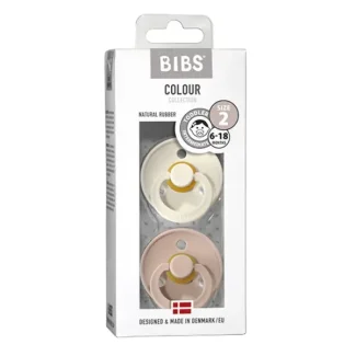 BIBS Colour cucle od prirodnog kaučuka u pakovanju od 2 komada, boje Ivory i Blush