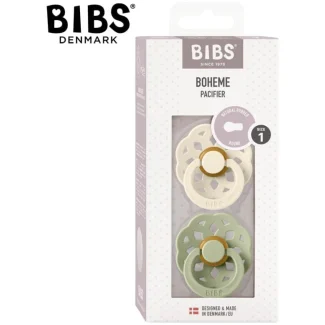 BIBS Boheme cucle od prirodnog kaučuka u pakovanju od 2 komada, boje Ivory i Sage 230101