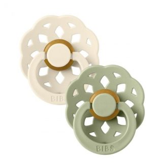 Danske BIBS dude od prirodnog kaučuka Boheme Ivory & Sage veličina 2