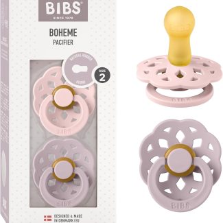 BIBS Boheme cucle od prirodnog kaučuka u pakovanju od 2 komada, boje Ivory i Blossom