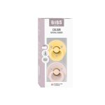BIBS Colour cucle od prirodnog kaučuka u pakovanju od 2 komada, boje Pale Butter i Petal maslac žute roze