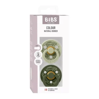 BIBS Colour set od dve cucle od prirodnog kaučuka u boji svetlo zelena i tamno zelena Veličina 2 6+ meseci 12027101