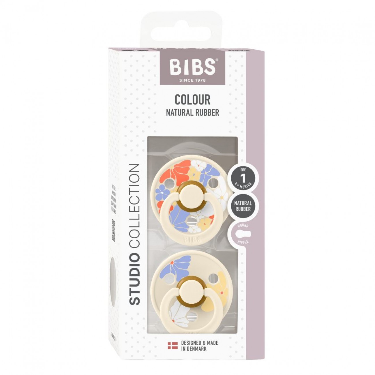 BIBS x Liberty cucle od prirodnog kaučuka u pakovanju od 2 komada, Morning Bloom Ivory Mix dizajn