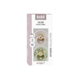 BIBS Studio Collection cucle od prirodnog kaučuka u pakovanju od 2 komada, Bumblebee i Mushroom dizajn