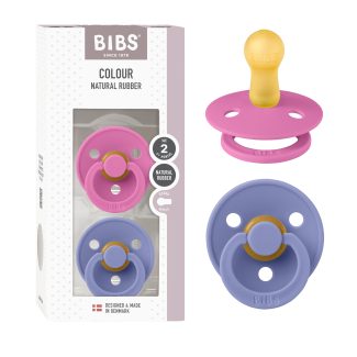BIBS Colour cucle od prirodnog kaučuka u pakovanju od 2 komada, boje Bubblegum i Peri