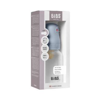 BIBS plastična flašica za bebe od 150 ml sa kaučuk cuclom u svetloplavoj boji Baby Blue