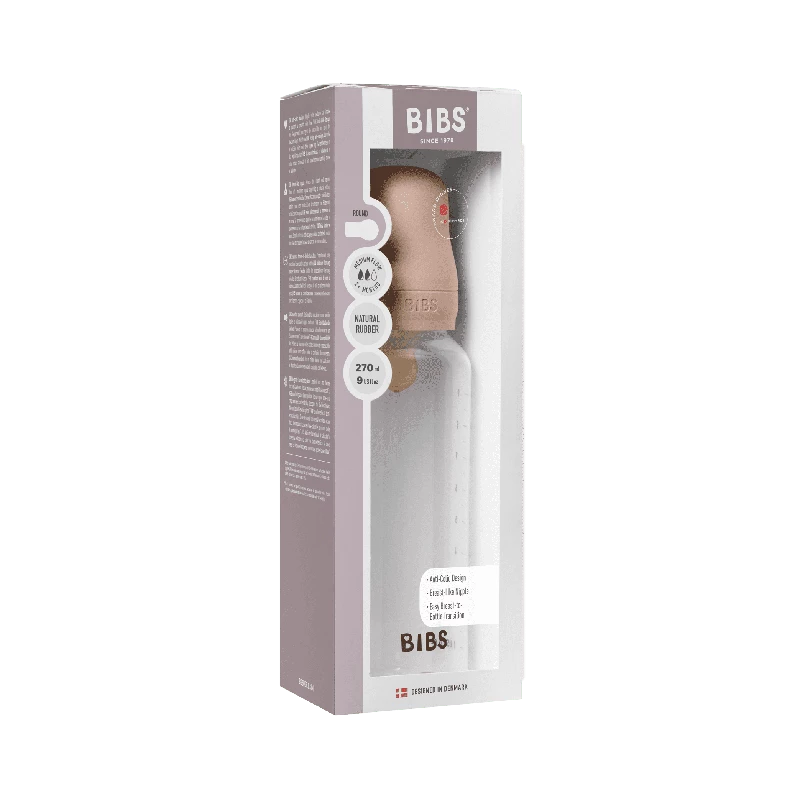 BIBS flašica PP 270 ml blush roze - pakovanje BIBS plastična flašica za bebe od 270 ml sa kaučuk cuclom u roze boji Blush
